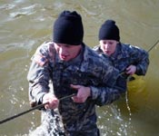 Each year ROTC Cadets take the plunge into the duck pond to help raise money for Special Olympics.