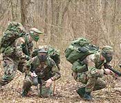 Cadets conduct realistic but fun training at Austin Peay. One of the best ways for cadets to hone their tactical skills is to take to the woods with paintball guns to conduct force-on-force training.