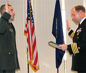 Receiving the Oath of Commission