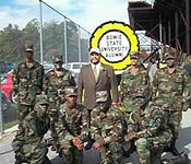 Cadets of Bowie State University Army ROTC and University Alumni during Homecoming week