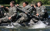 Cadets conduct Zodiac Training at LDAC during the Summer of their MSIII year.