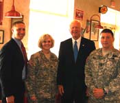 Recently, Cadre and Cadets alike got the opportunity to meet with Georgia Senator Saxby Chambliss thanks to the Atlanta chapter of the Association of the United States Army. The AUSA has also helped introduce members of the battalion to Sergeant Major of the Army Kenneth O. Preston.