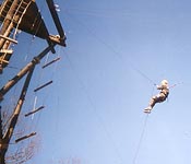Basic Course Cadets learn how to rappel.