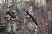 Cadets learn a variety of skills such as moving tactically in the woods.
