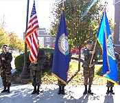 Cadet’s pay tribute to our fallen comrades on Veteran’s Day by presenting the colors.