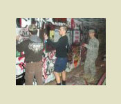 ROTC Cadets showing their loyalty to the Army by spray painting the free expression tunnel on NC State’s Campus before the Army vs. Navy football game in 2009.
