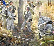 This is one of up to ten events that challenge our cadets and allow them to compete at the varsity level with over twenty other Universities’ ROTC programs. Other events include land navigation, weapons skills, first aid, and the Army Physical Fitness Test (APFT).