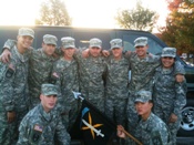 UA Army ROTC Cadets in Ranger Company take a moment to pose together