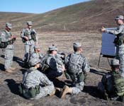 Senior cadets teach the younger cadets how to properly perform military tasks and prepare for future events.