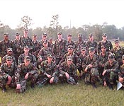 Once a semester ROTC cadets conduct a Field Training Exercise (FTX) at Camp Blanding, a National Guard Training base. Cadets get the opportunity to train Land Navigation, Basic Rifle Marksmanship, Rappelling, Leaders Reaction Course and various soldier skills.