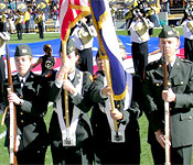 Army ROTC has many groups available to cadets, including the Color Guard team that performs at various events throughout the year.