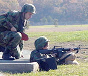 New cadets learn a variety of skills such as Basic Rifle Marksmanship