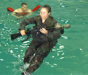 New cadets learn a variety of skills such as water survival