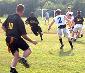 The bond of friendships sparks cadets to participate in a variety of KU activities, such as intramural sports.