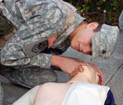 All cadets learn the basic steps of Cardiopulmonary Resuscitation (CPR).