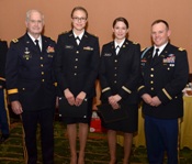 Cadets are recognized for outstanding achievements throughout the year at the annual Awards Banquet.
