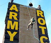 Cadets participate in adventure training throughout the year both at on the college campus and at Fort McCoy, WI. The rappel tower that cadets in the Fox Valley Battalion use is located on the UW Oshkosh campus.