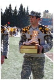 Members of the Cowboy Battalion annually participate in events such as the CSU-UW “Border War.” The winner of that game earns the Bronze Boot which is escorted from the Colorado-Wyoming Border by Cadets.