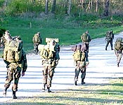 Cadet conduct road marches 3 to 4 times each semester to prepare them for there experiances at the Leaders Development and Accessment Course at Fort Lewis, Washington.
