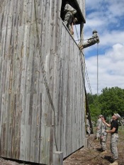 All Cadets get a chance to test their limits in events such as Rapelling